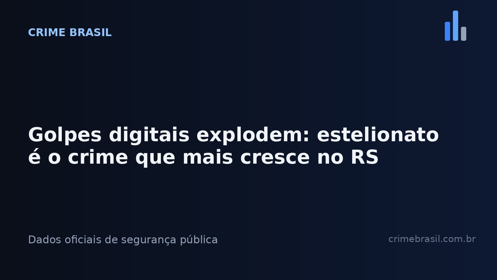 Estelionato, o crime que mais cresce no RS — Crime Brasil.